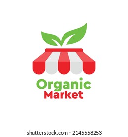 Organic Products Market Logo Design Stock Vector (royalty Free 