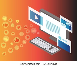 organic reach from content marketing to help promote reach vector