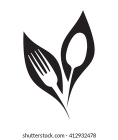 Organic restaurant vector symbols