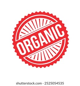 Vector de diseño de sello de goma orgánica