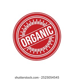 Vector de diseño de sello de goma orgánica