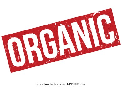 Organic Rubber Stamp. Organic Rubber Grunge Stamp Seal Vector Illustration - Vector