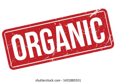 Organic Rubber Stamp. Organic Rubber Grunge Stamp Seal Vector Illustration - Vector