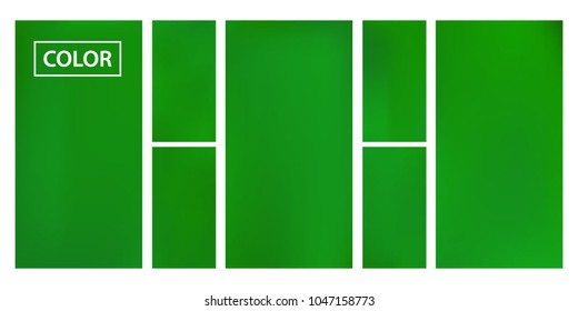 Organic Screen gradient set with modern abstract backgrounds. Green fluid cover for poster, banner, flyer and presentation. Template with screen gradient set for screens and mobile app. Soft color.