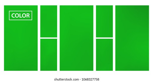 Organic Screen gradient set with modern abstract backgrounds. Green fluid cover for poster, banner, flyer and presentation. Template with screen gradient set for screens and mobile app. Soft color.