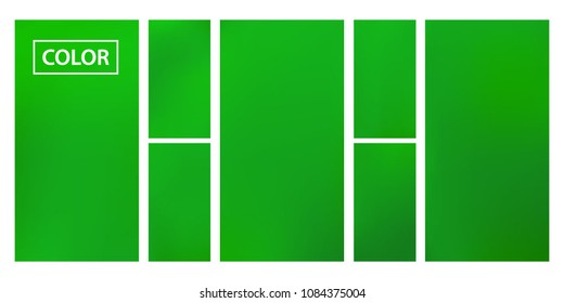 Organic Screen gradient set with modern abstract backgrounds. Green fluid cover for poster, banner, flyer and presentation. Template with screen gradient set for screens and mobile app. Soft color.