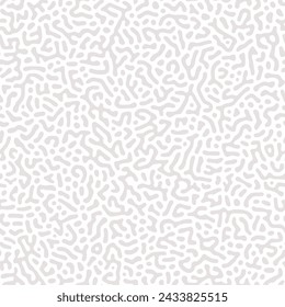 Organic seamless pattern. Irregular bacteria background. Repeated line patern. Dashes turing surface. Compound structure. Uneven cells texture. Repeating hand draw lines brain. Vector illustration