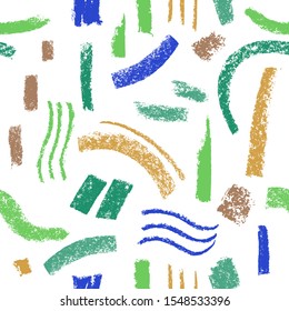 Organic seamless pattern vector background. Hand drawn natural elements with organic texture.  Eco friendly design, vector vegan icons, raw logo, eco farming banner template, healthy food emblem.