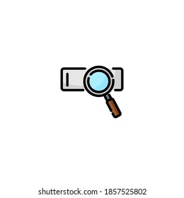 Organic search icon. Seo and marketing icon. Search engine optimization icon. Flat, outline, simple, black, color.
