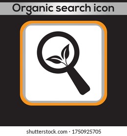Organic search icon. vector graphics designs 