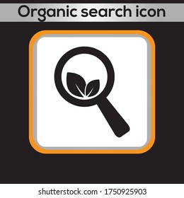Organic search icon. vector graphics designs 