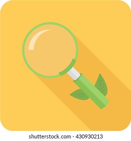 Organic Search Long Shadow Icon