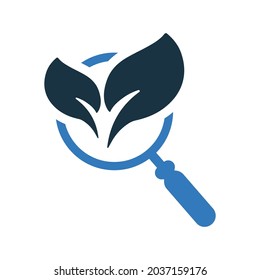 Organic, search, plants icon. Simple editable vector illustration.