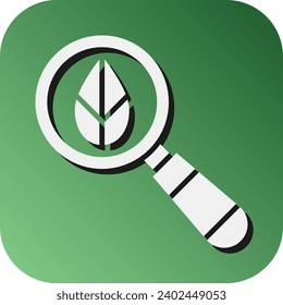 Organic Search  Vector Glyph Gradient Background Icon For Personal And Commercial Use.
