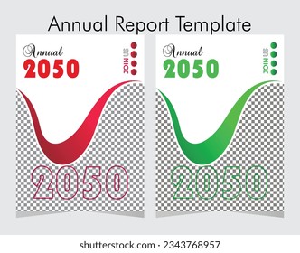 organic shape annual report template
new model business annual report template
