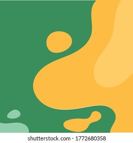 forma orgánica para la cubierta, el fondo y la decoración