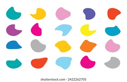 ilustraciones de forma orgánica, vector redondo abstracto moderno