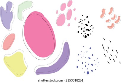 organic shapes, abstract, lines, doodle, art, vector 