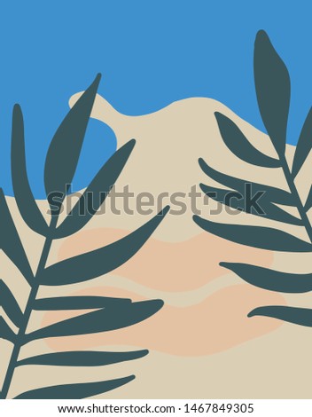 Organic Shapes Abstract 
perfect for interior decoration as a frame print or wall decorations falt and simple graphic abstract art muted colors