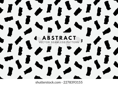 Formas orgánicas abstractas y sin fisuras, patrón de vector