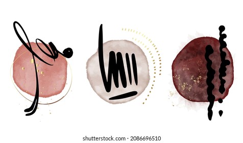 diseño mínimo abstracto de fondo de formas orgánicas 