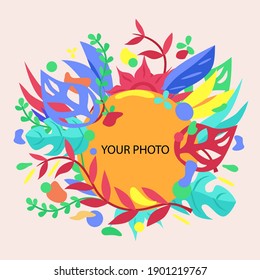 Organic Shapes Background vector. floral Background