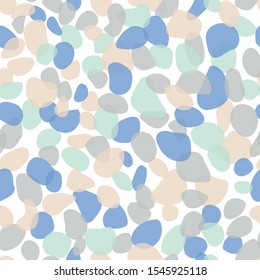 Organic shapes calming vector repeat pattern. Great for homeware, stationary, kids, fabric. Surface pattern design. 