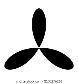 Organic shapes. Flower, petal, plant icon, symbol