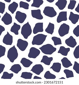 Organic shapes pattern. Abstract seamless repeat pattern design. Contemporary trending pattern of 2023. Groovy shapes elegant print for fabric and background vector illustration