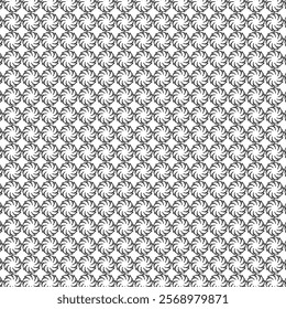 Organic Shapes Pattern Black White Stock Vector