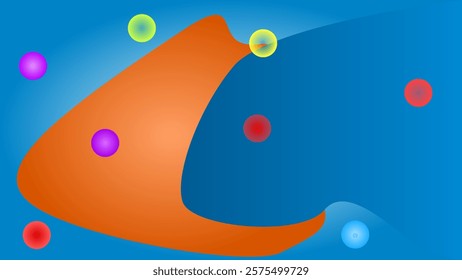 Organic shapes with several circles around