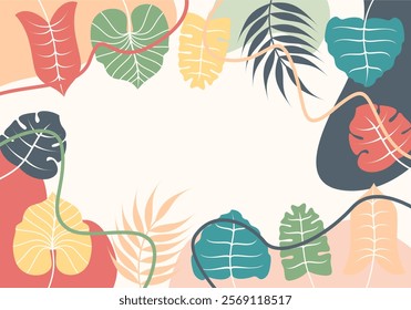 Organic shapes. Vector background for banner, poster