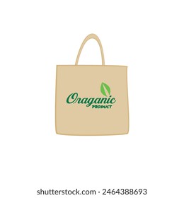 organic shop bag design. tote shopping bags identity mock-up item template Vector realistic mockup of canvas packets for fruits and vegetables, reusable eco bags isolated on white background