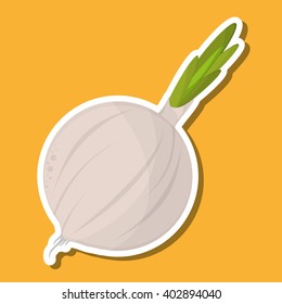 Organic shop design, vector illustration
