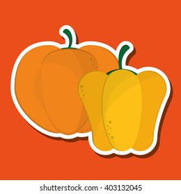 Organic shop design, vector illustration