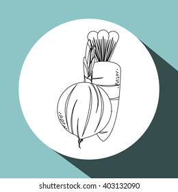 Organic shop design, vector illustration