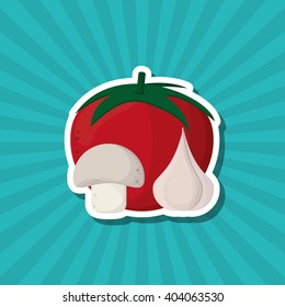 Organic shop design , vector illustration