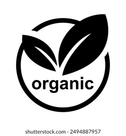 Organic sign - International Certified sign vector illustration, packing sign products label symbols isolated, certification mark vector, organic logo use for products labels.