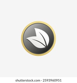 Organic sign or natural icon vector isolated eps. Allergen free sign vector for product packaging design element. Allergen free label for packaging design element.