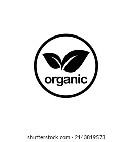 Organic simple flat icon vector