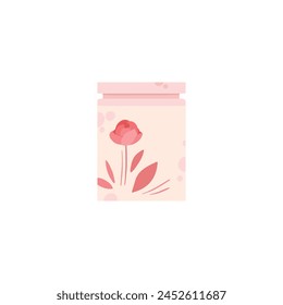 Organic skin care cosmetic. Beauty cream natural scrub and eco shampoo, make up product in colorful packing. Vector jar for face moisturizing isolated. Body lotion, oil on white background. Body