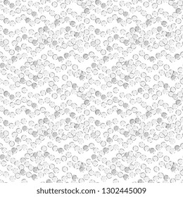 Organic small gray circles background. Seamless pattern.Vector.