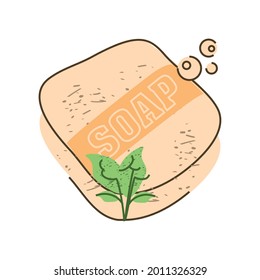 organic soap bar isolated icon