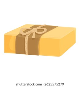 Organic soap bar wrapped in brown paper and tied with string, promoting natural body care and eco friendly living