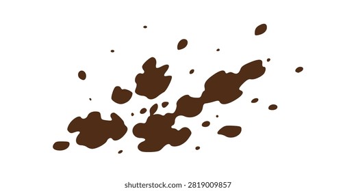 Organic Soil Blot Mud Graphic Element