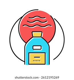 organic solvent color icon vector. organic solvent sign. isolated symbol illustration