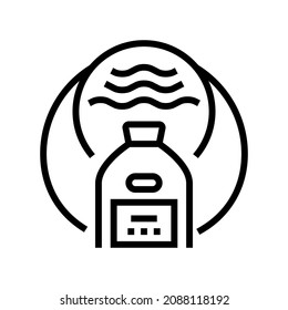 organic solvent line icon vector. organic solvent sign. isolated contour symbol black illustration
