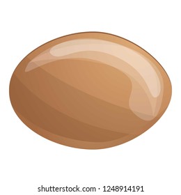 Organic soy bean icon. Cartoon of organic soy bean vector icon for web design isolated on white background