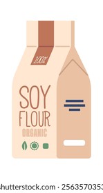 Organic soy flour product pack