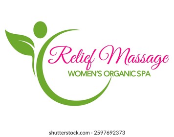 Organic Spa Massage Logo Design